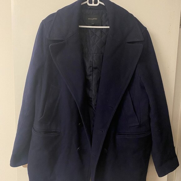 Banana Republic Jackets & Blazers - Banana Republic Trench Coat Navy Size Large